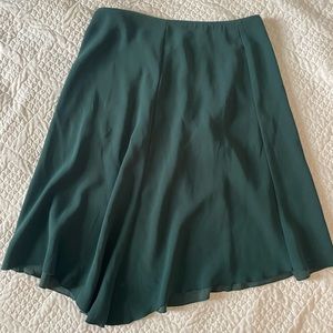 Forest Green Asymmetrical Skirt